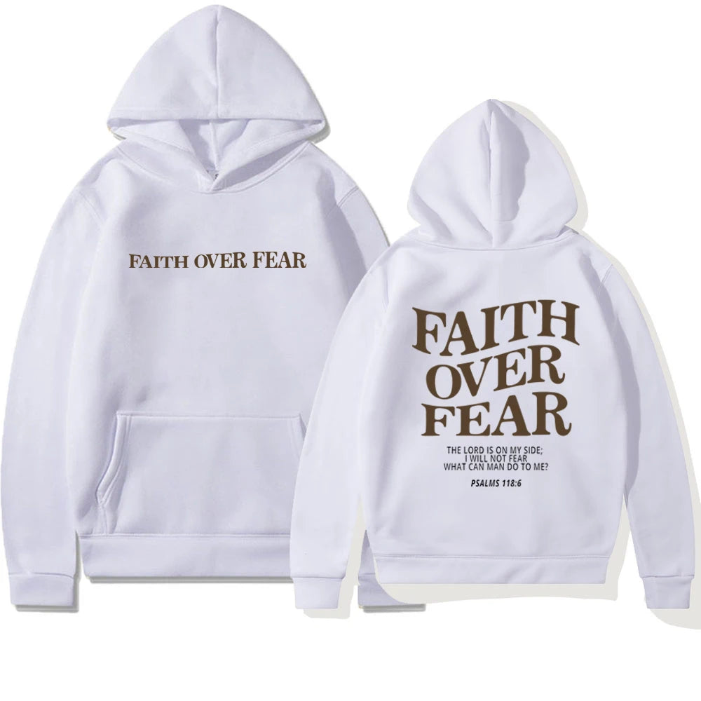 Faith Over Fear Christian Hoodie Unisex