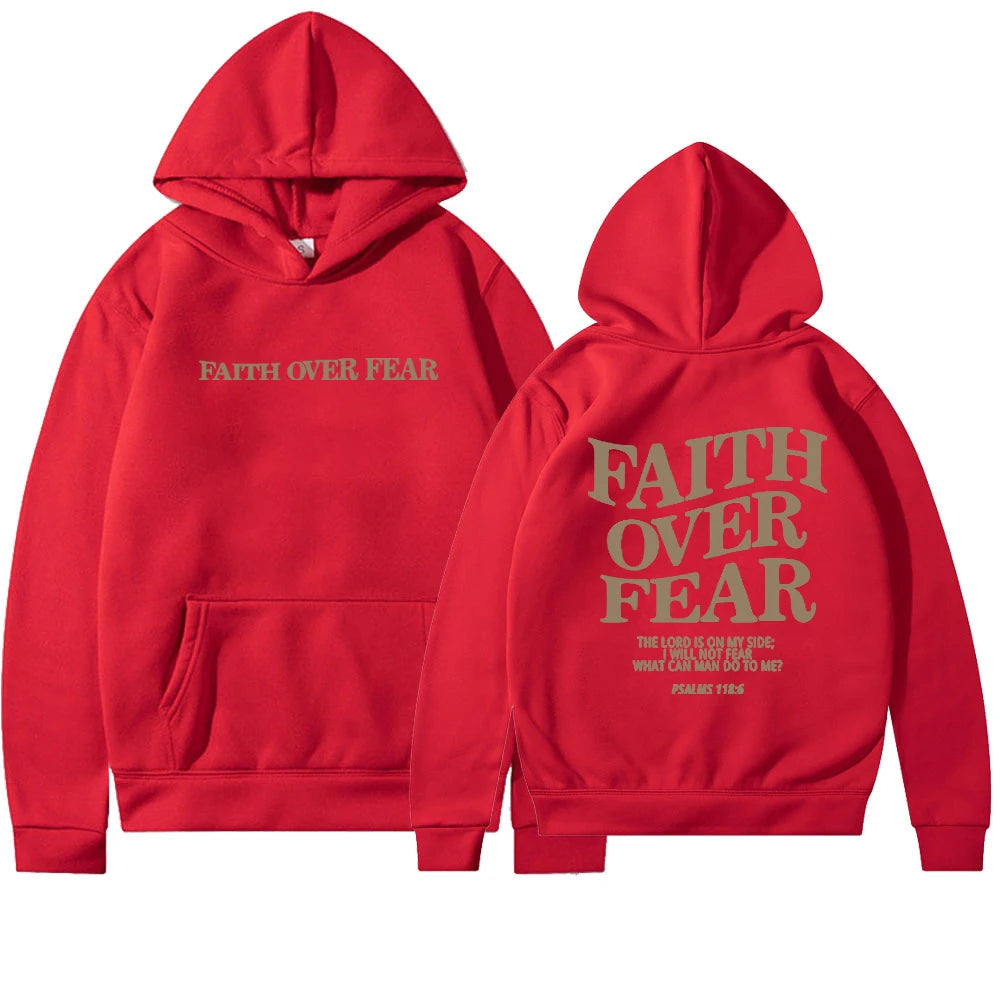Faith Over Fear Christian Hoodie Unisex